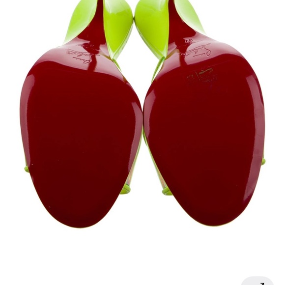 Christian Louboutin Iridescent Green Heels - Picture 5 of 7